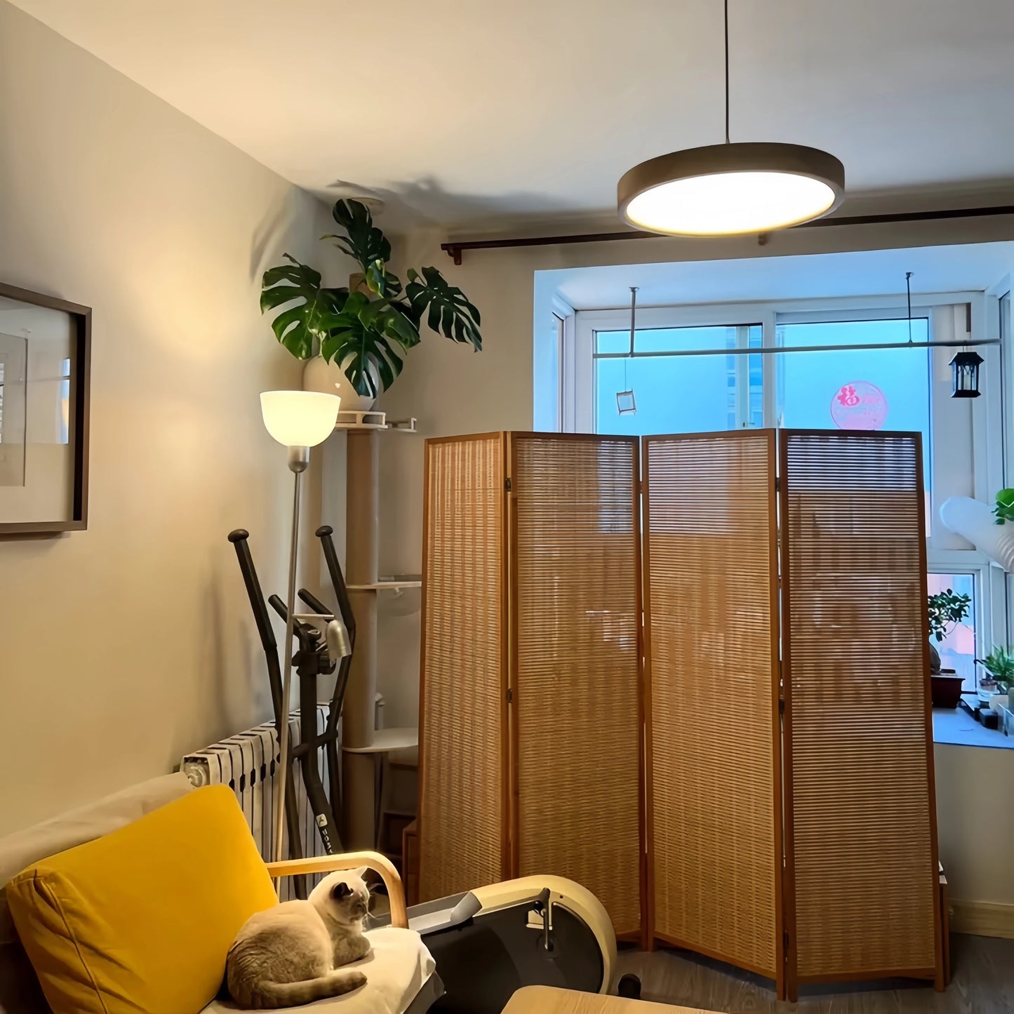 LUXE moderne japanse houten hanglamp voor de woonkamer