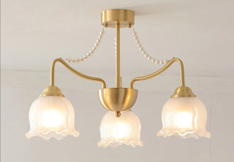 American modern design copper chandelier