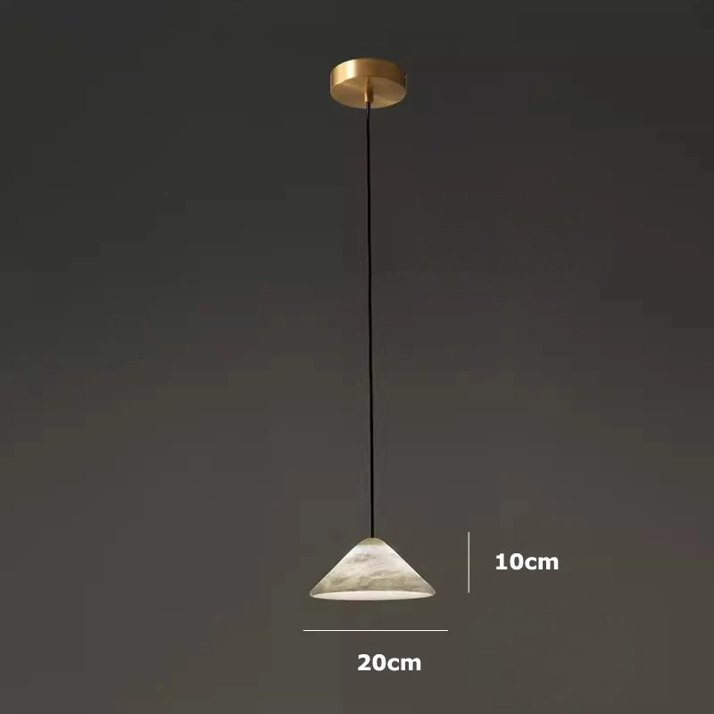 Lámpara colgante LED de mármol natural - Lámpara de techo contemporánea