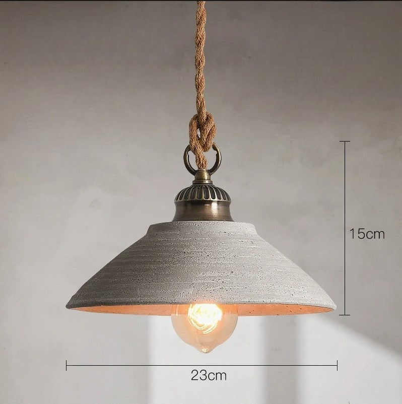 Loft keramik vintage hängande lampa för café och matsal
