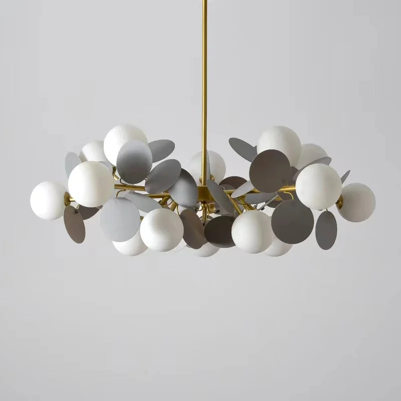 LUXE moderne glazen hanglamp met druivendesign