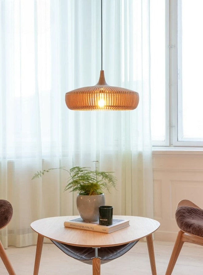 LUXE japanse retro houten boomstam hanglamp