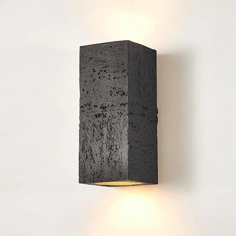 Wabi sabi cement wandlamp