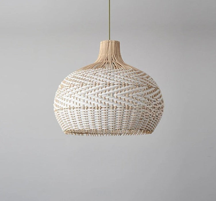 LUXELY rattan pendant light boho farmhouse