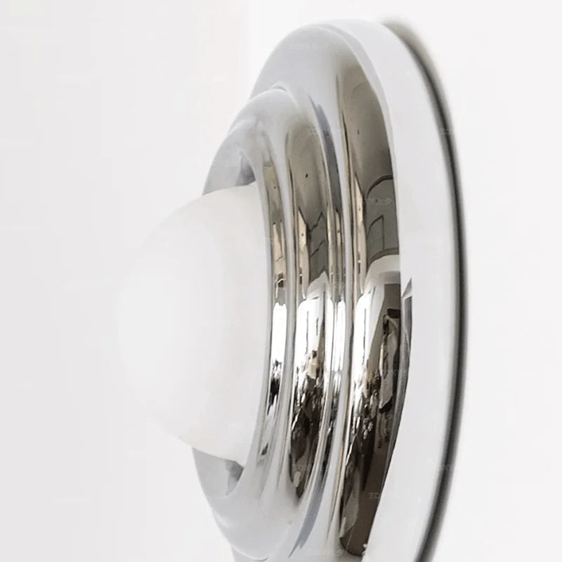 Chrome minimalist modern wall lamp