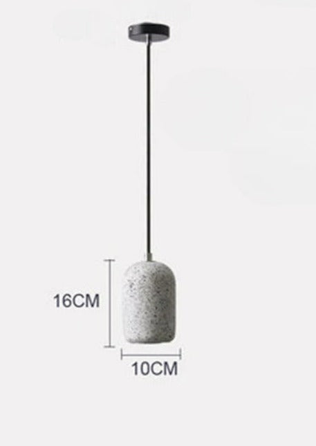 Cement deco pendant light