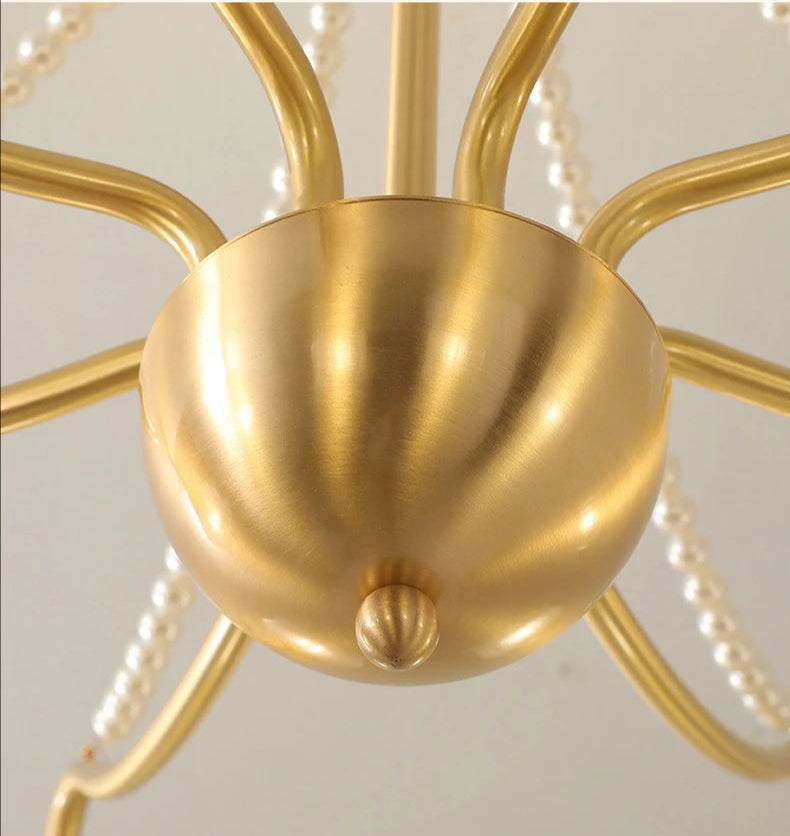 American modern design copper chandelier
