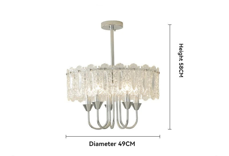 Lampadario antico francese in cristallo per camera da letto