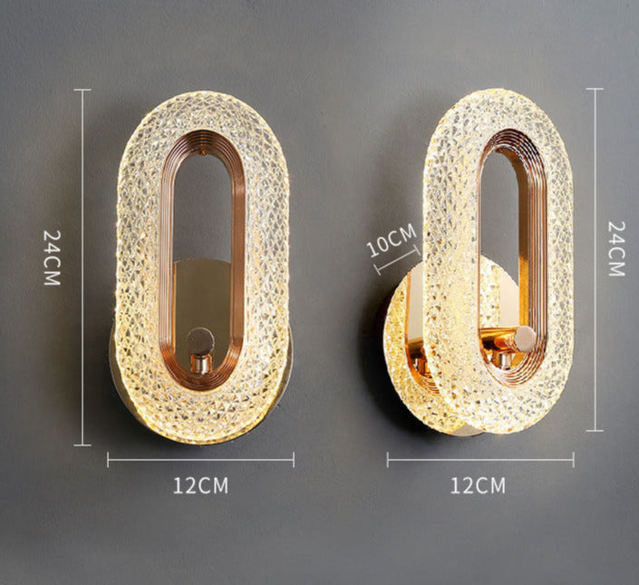Lampe murale en cristal royal