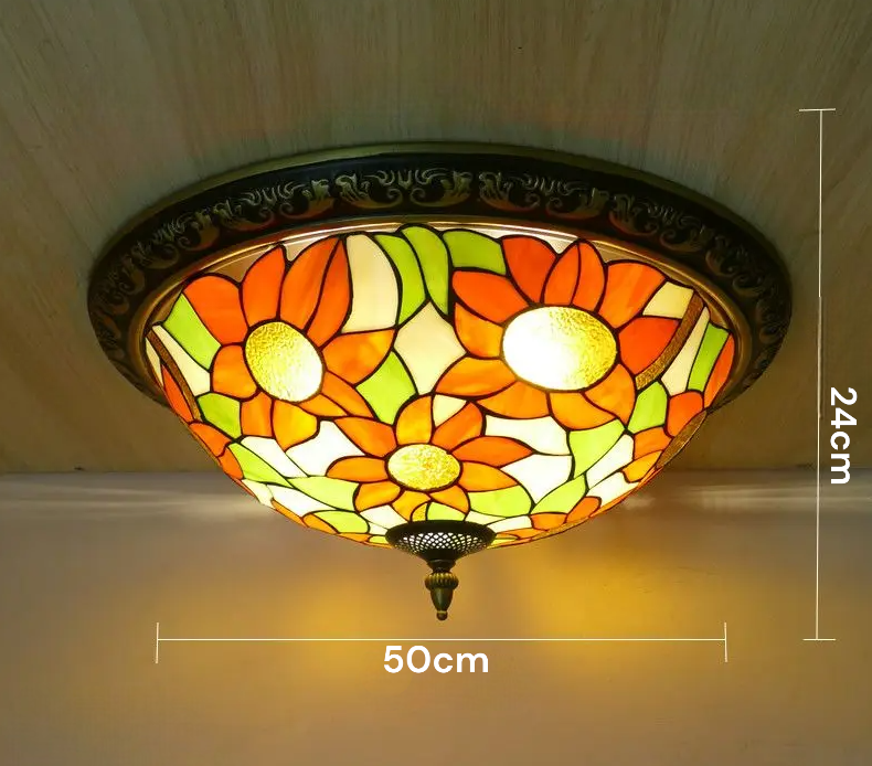 Tiffany vintage plafondlamp