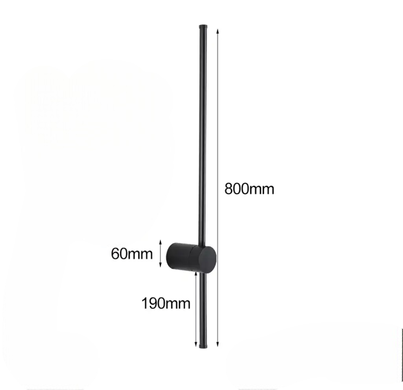 Applique luxueusement minimaliste en forme de tige