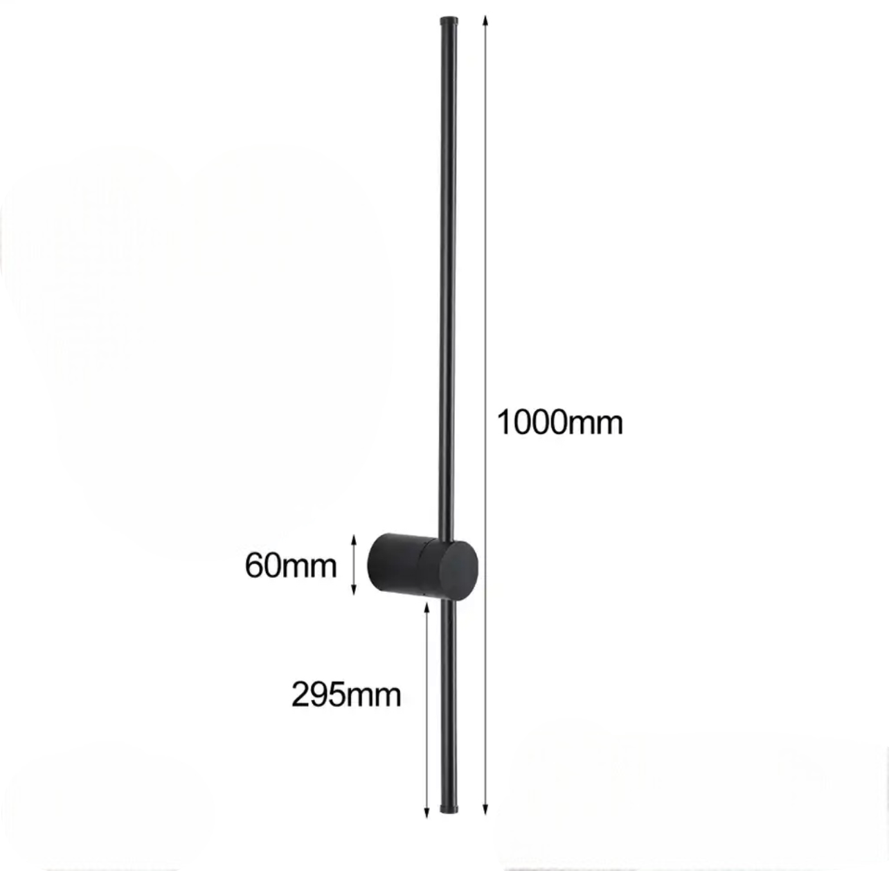 Applique luxueusement minimaliste en forme de tige