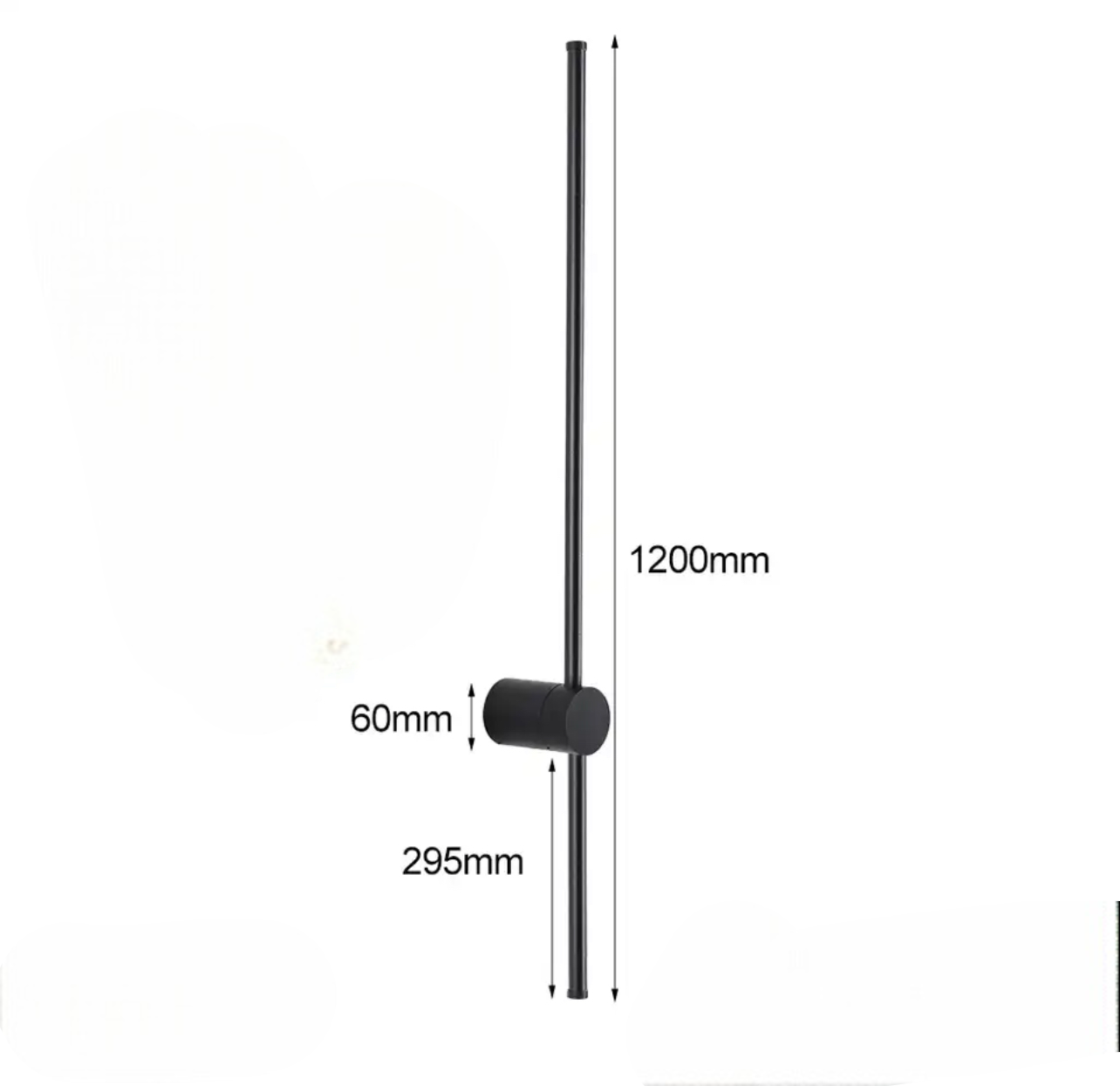 Applique luxueusement minimaliste en forme de tige