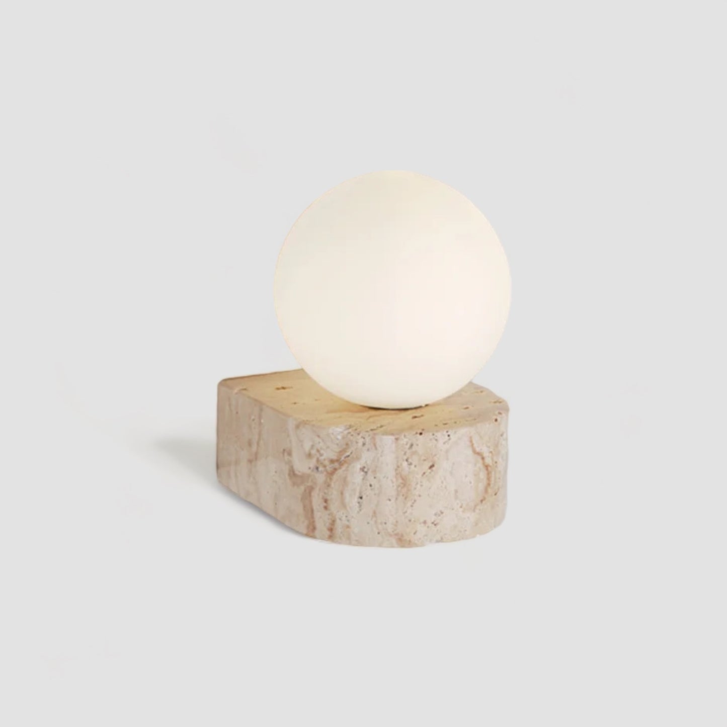 Stone bulb wall lamp