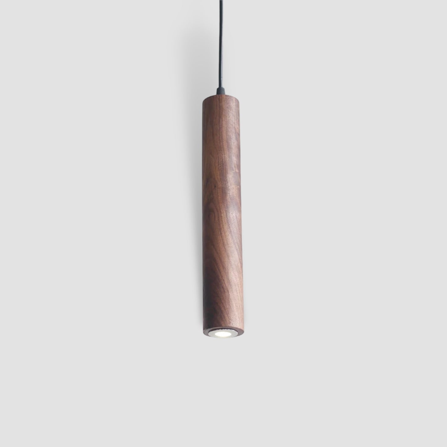 Lámpara colgante de cocina moderna de madera oscura