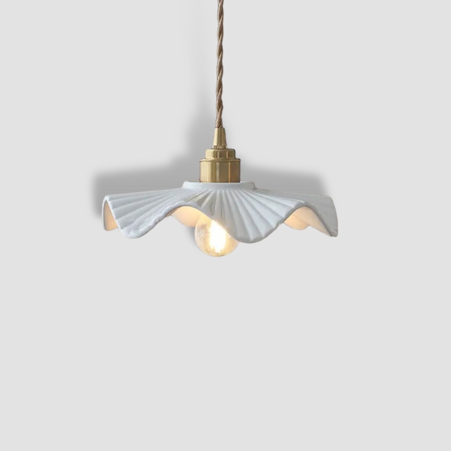 Japanese ceramic pendant light