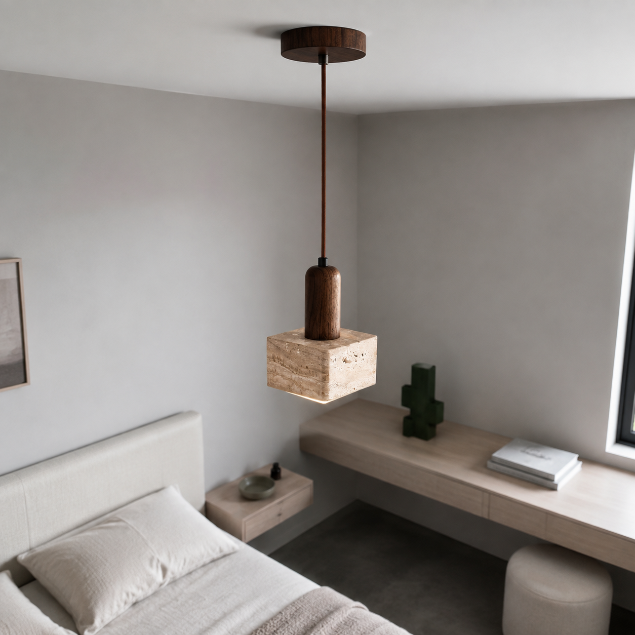 LUXELY modern minimalist bedroom pendant light