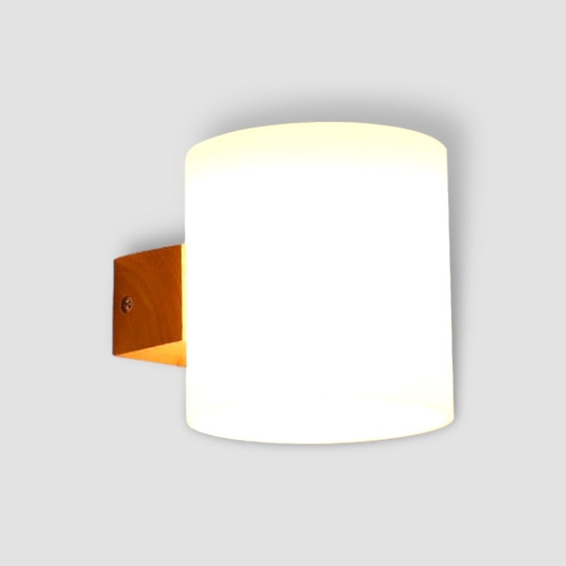 Lampe murale moderne en bois à diodes électroluminescentes