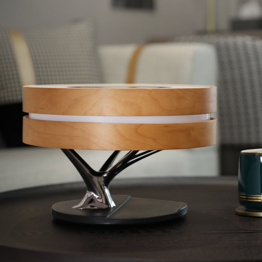 Lampe de bureau moderne avec haut-parleur et chargeur sans fil