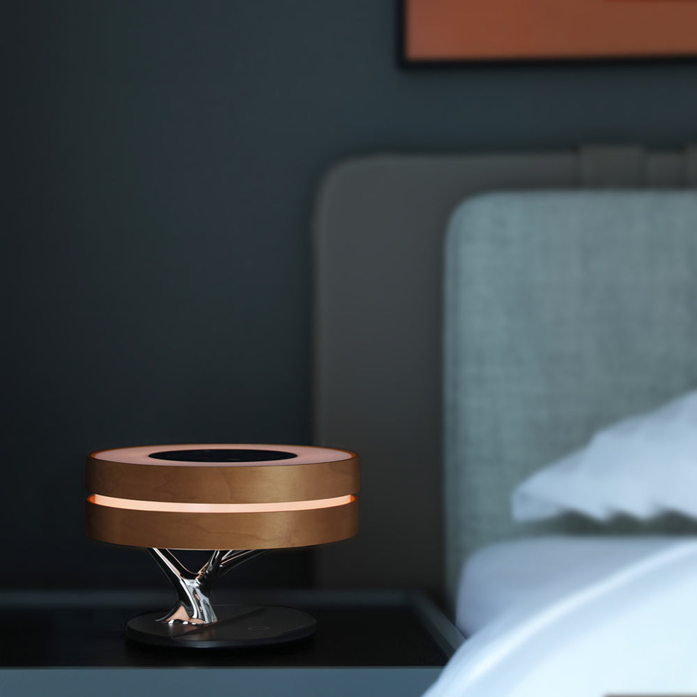 Lampe de bureau moderne avec haut-parleur et chargeur sans fil