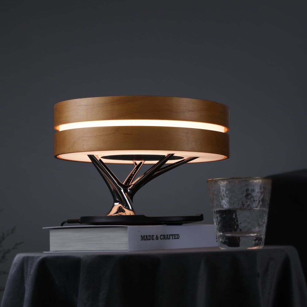 Lampe de bureau moderne avec haut-parleur et chargeur sans fil