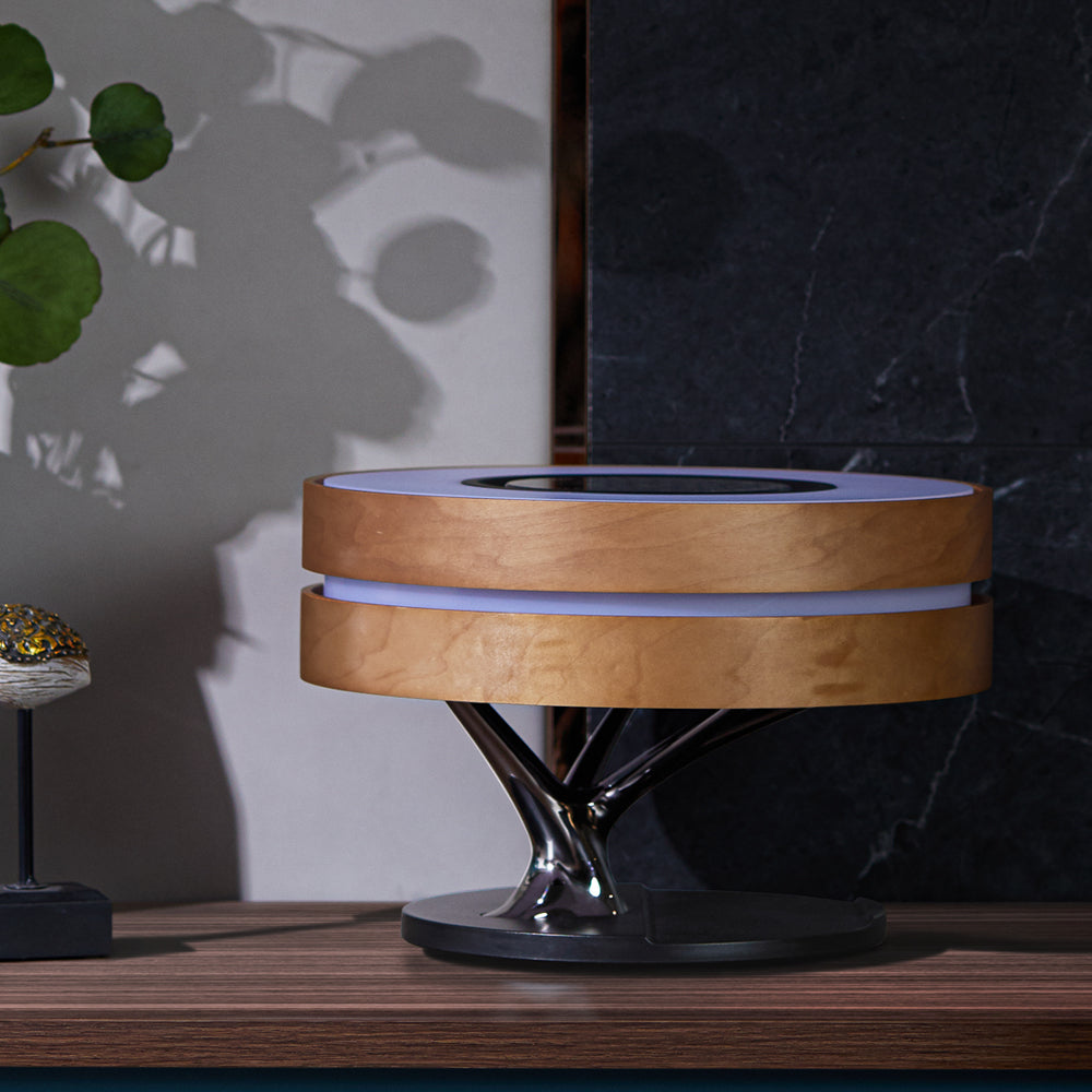 Lampe de bureau moderne avec haut-parleur et chargeur sans fil