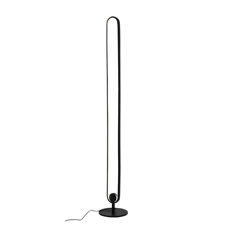 Lampadaire LED minimaliste Warm Light avec finition aluminium
