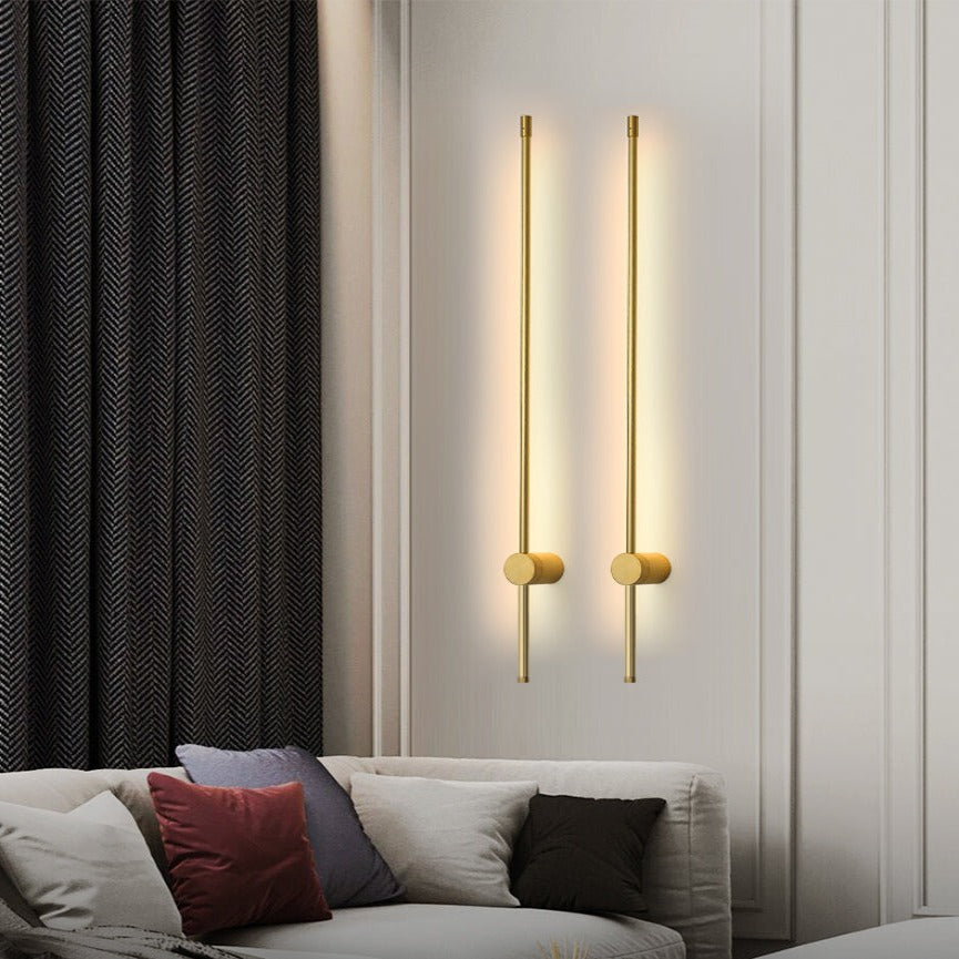 Applique luxueusement minimaliste en forme de tige
