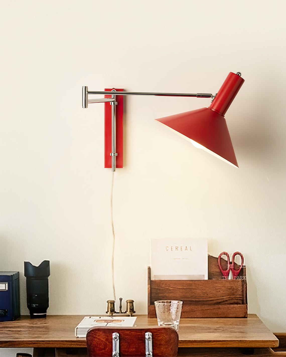 Lampe murale de bureau minimaliste