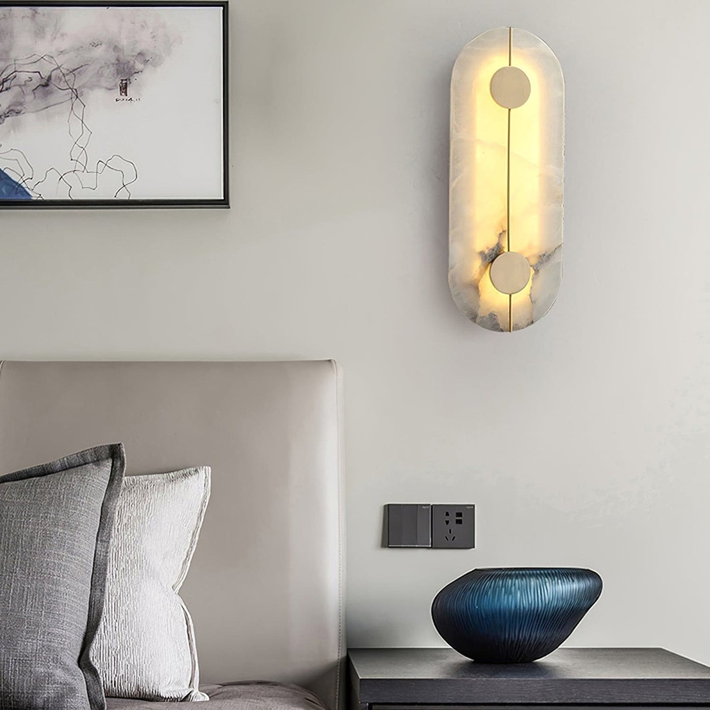 Aplique de mármol Art Déco