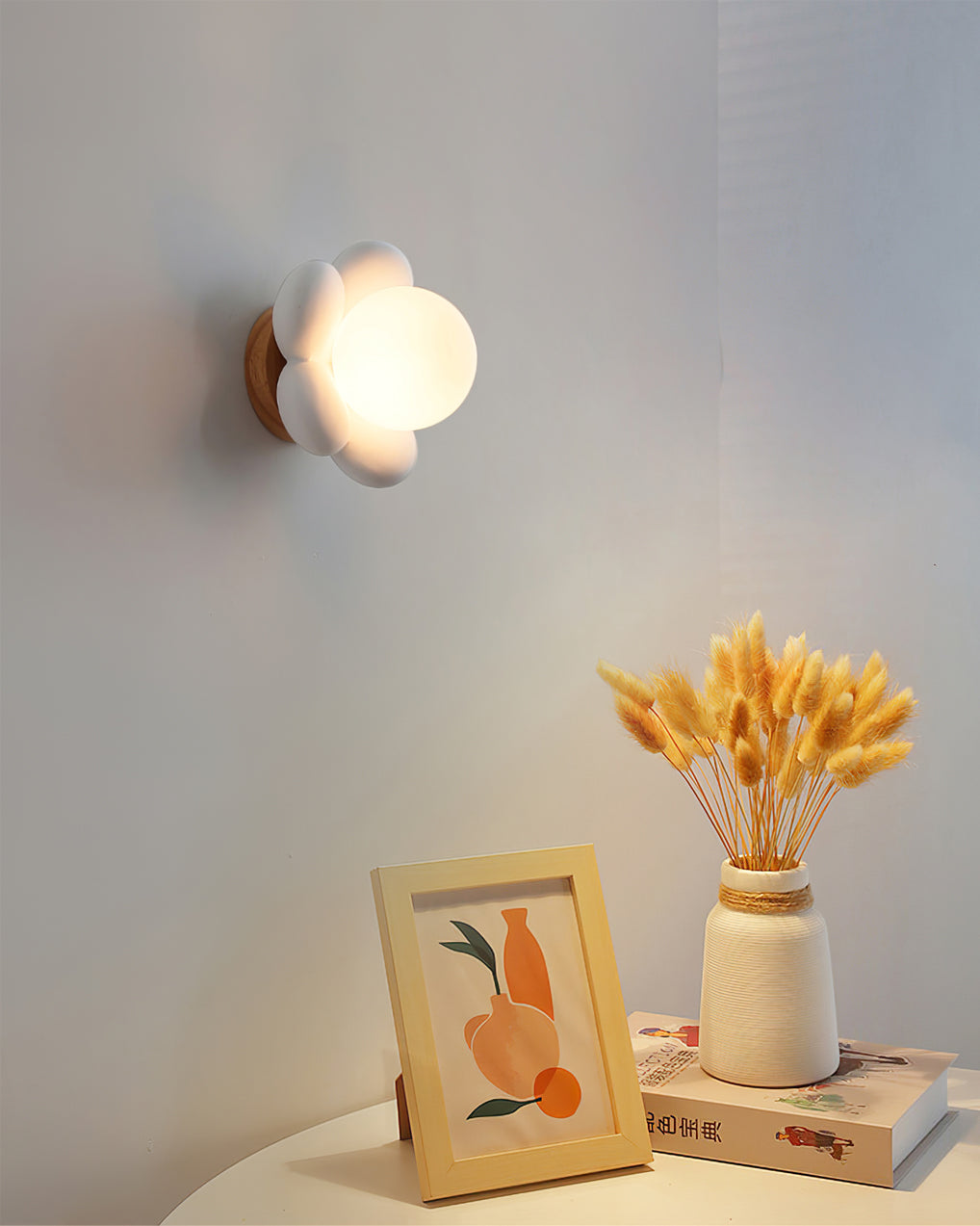 Lámpara de pared mini flor