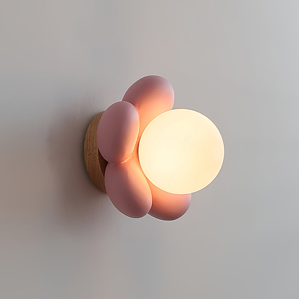 Lámpara de pared mini flor