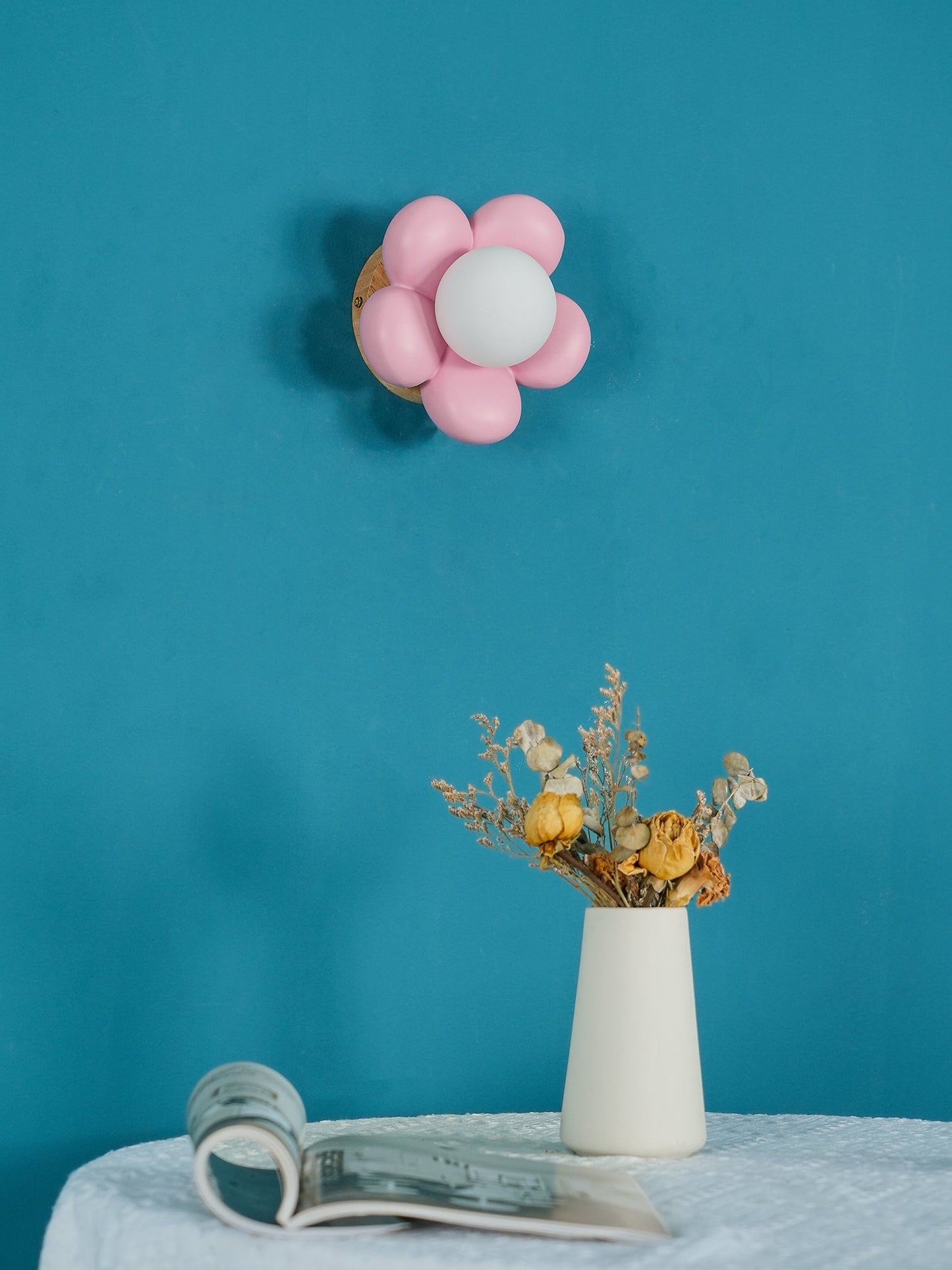 Lámpara de pared mini flor