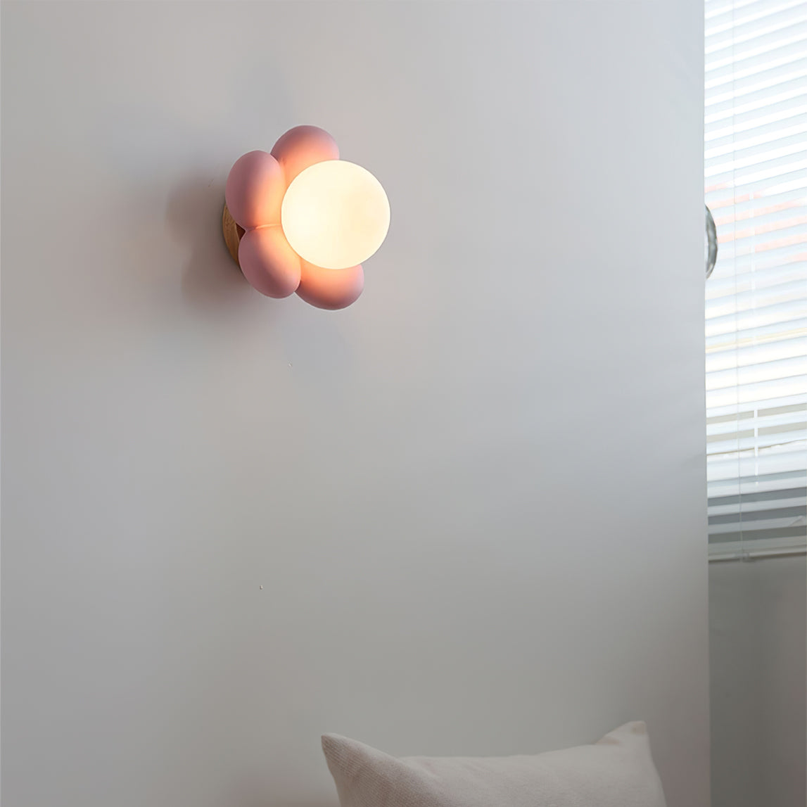 Lámpara de pared mini flor