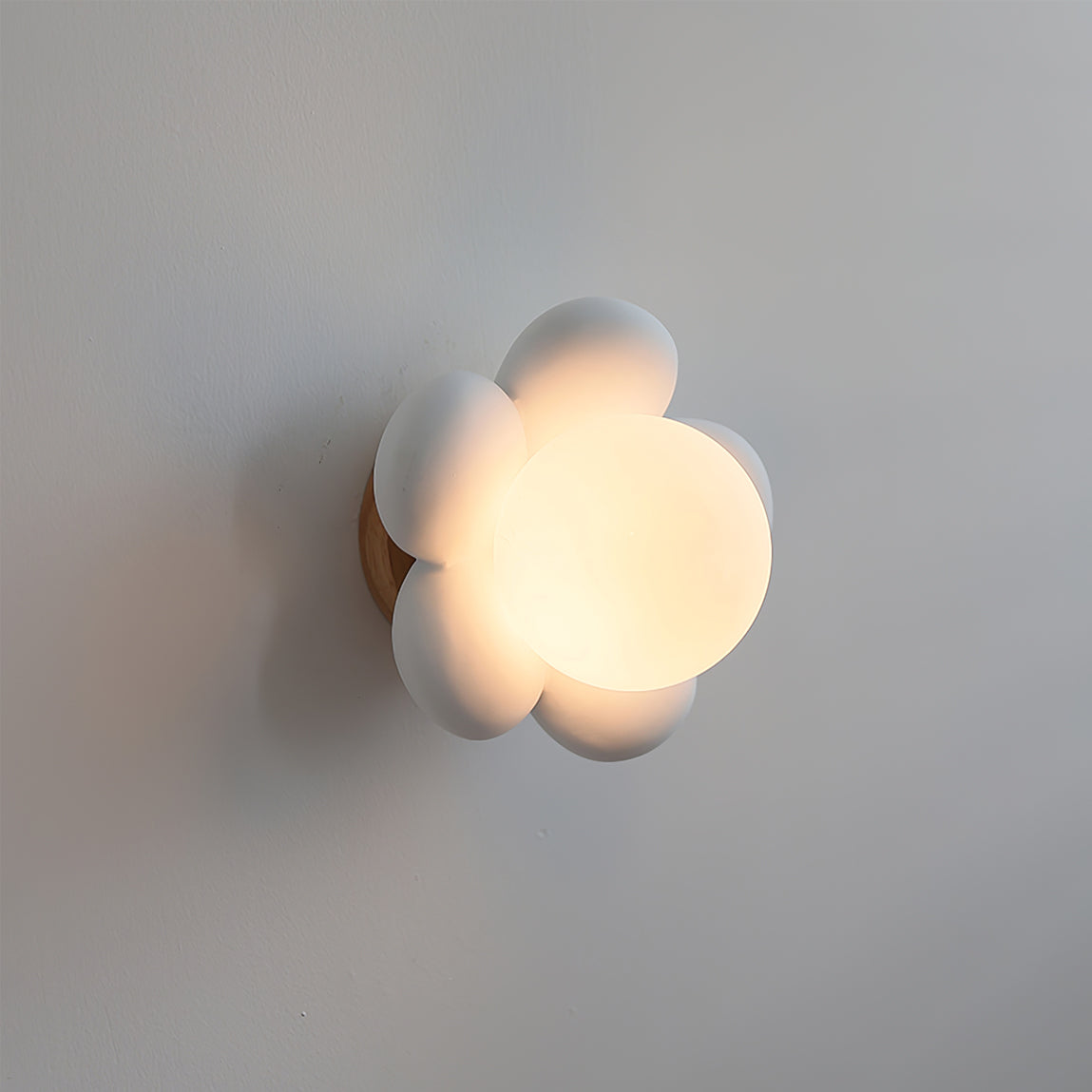 Lámpara de pared mini flor