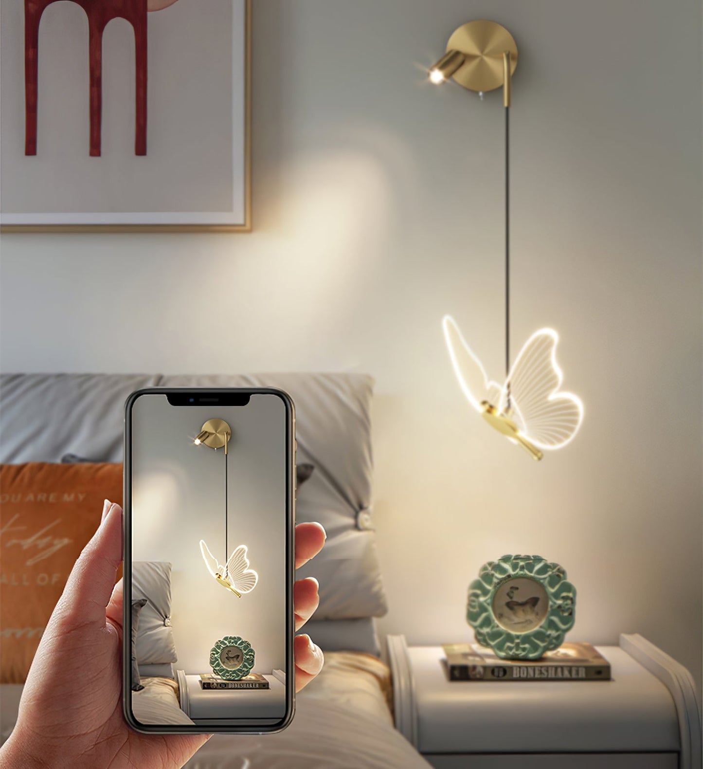 Vlinder Muurlamp