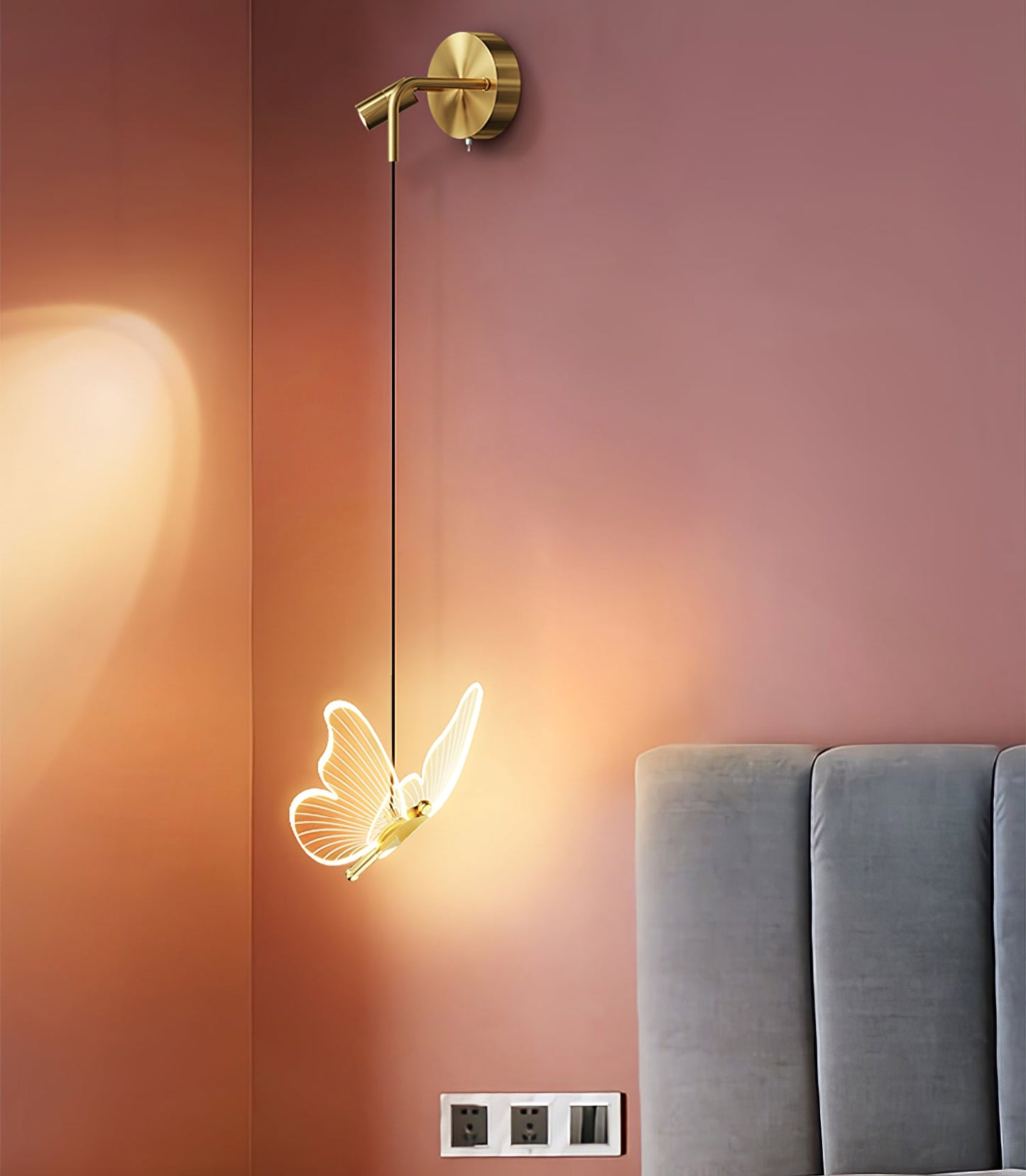Vlinder Muurlamp