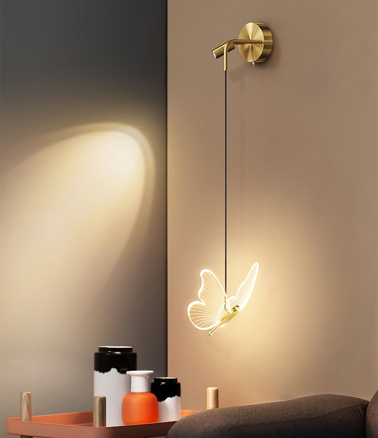 Vlinder Muurlamp