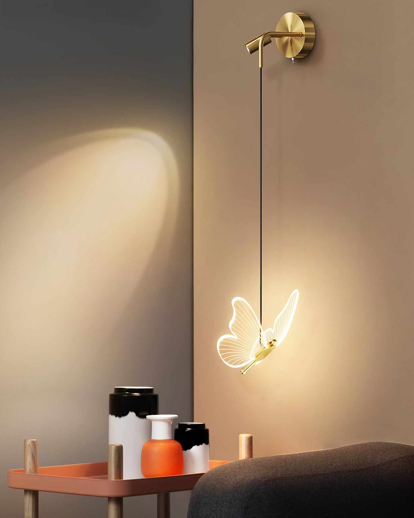 Vlinder Muurlamp