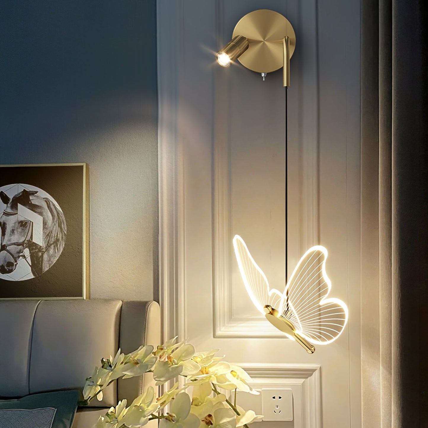 Vlinder Muurlamp