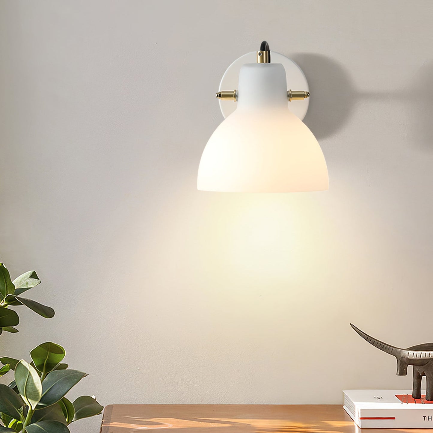 Lampe murale blanche