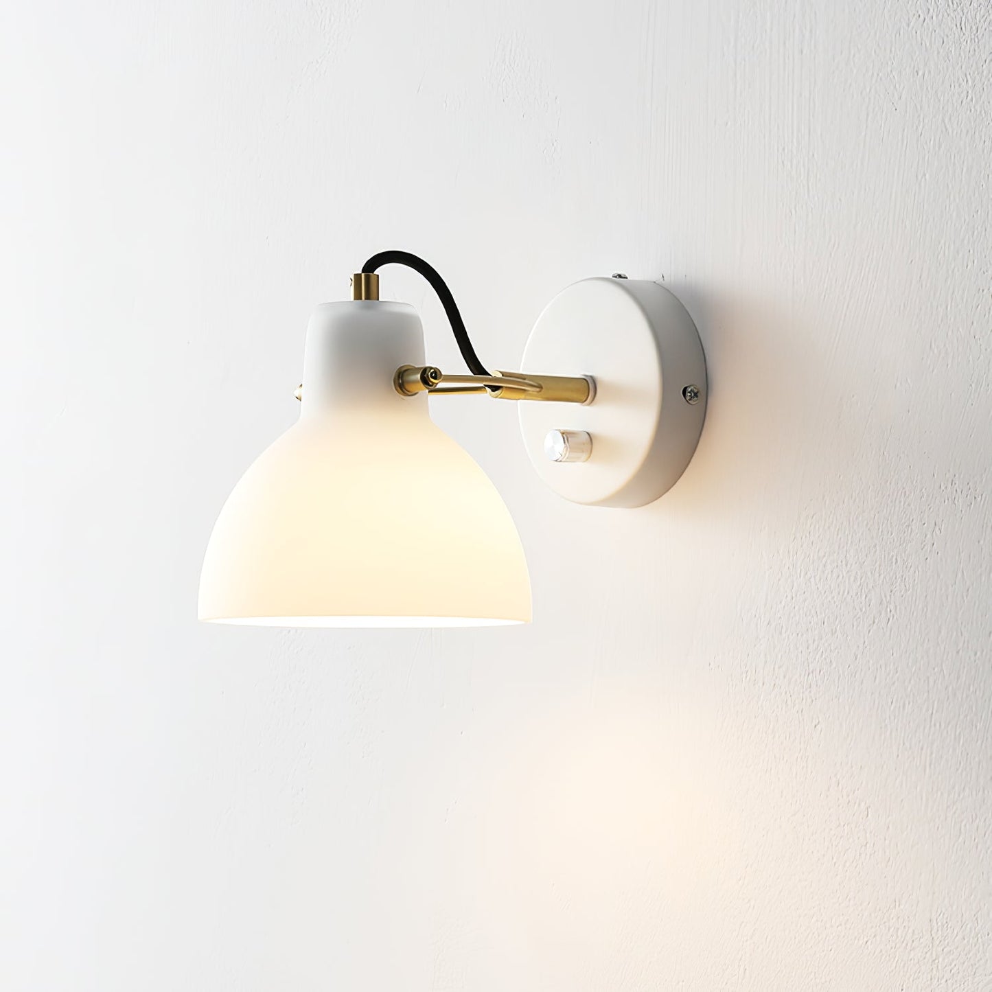 Lampe murale blanche