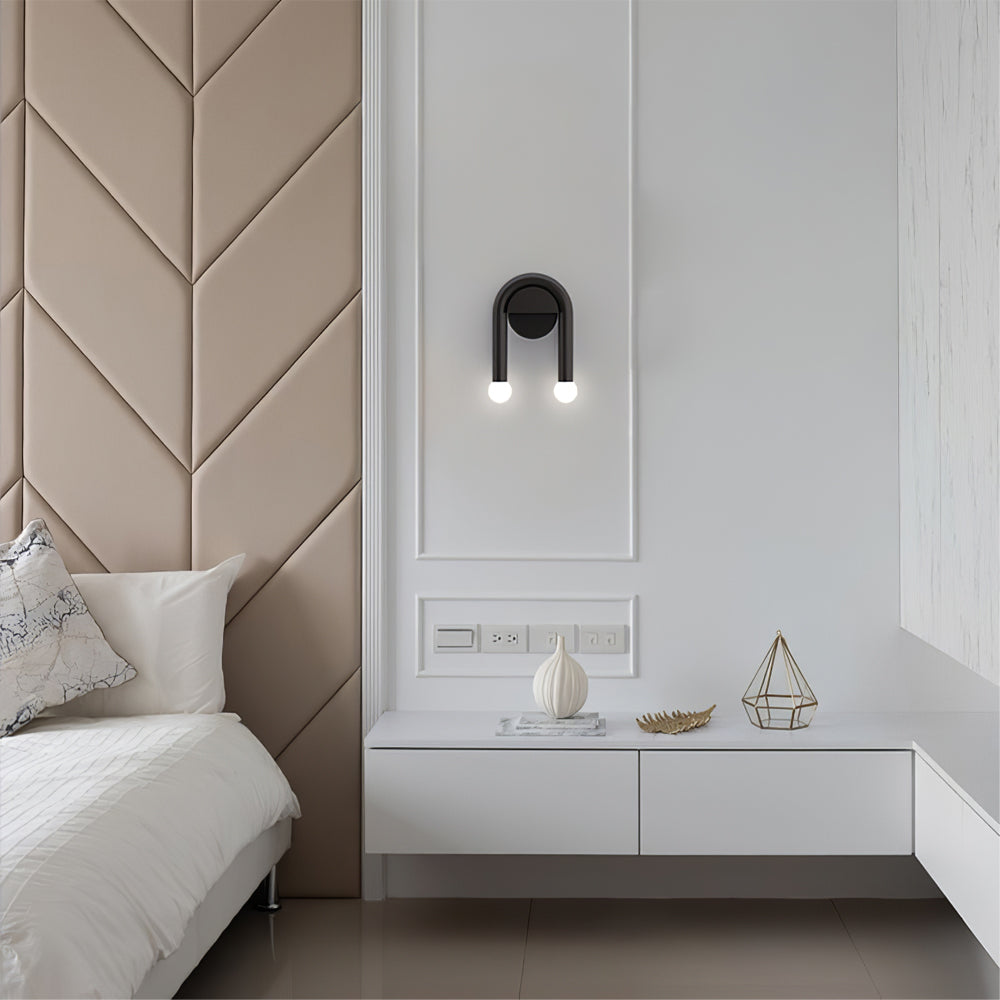 Lámpara de pared en forma de U