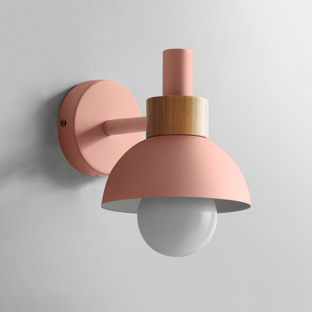 Lampe murale minimaliste en bois