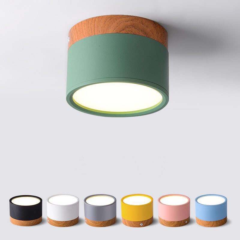 Plafonnier moderne nordique à diodes électroluminescentes