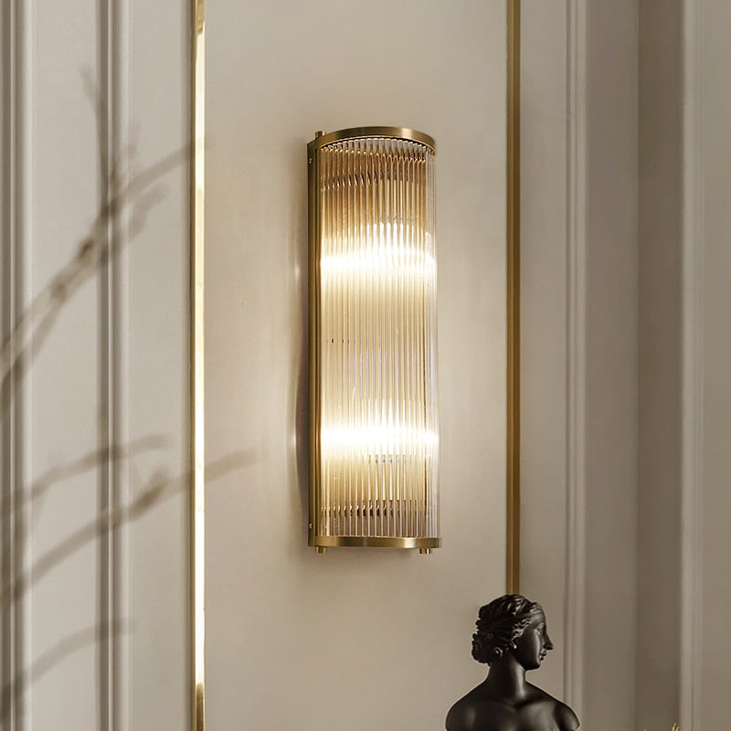 Contemporary Copper Plated Wall Light