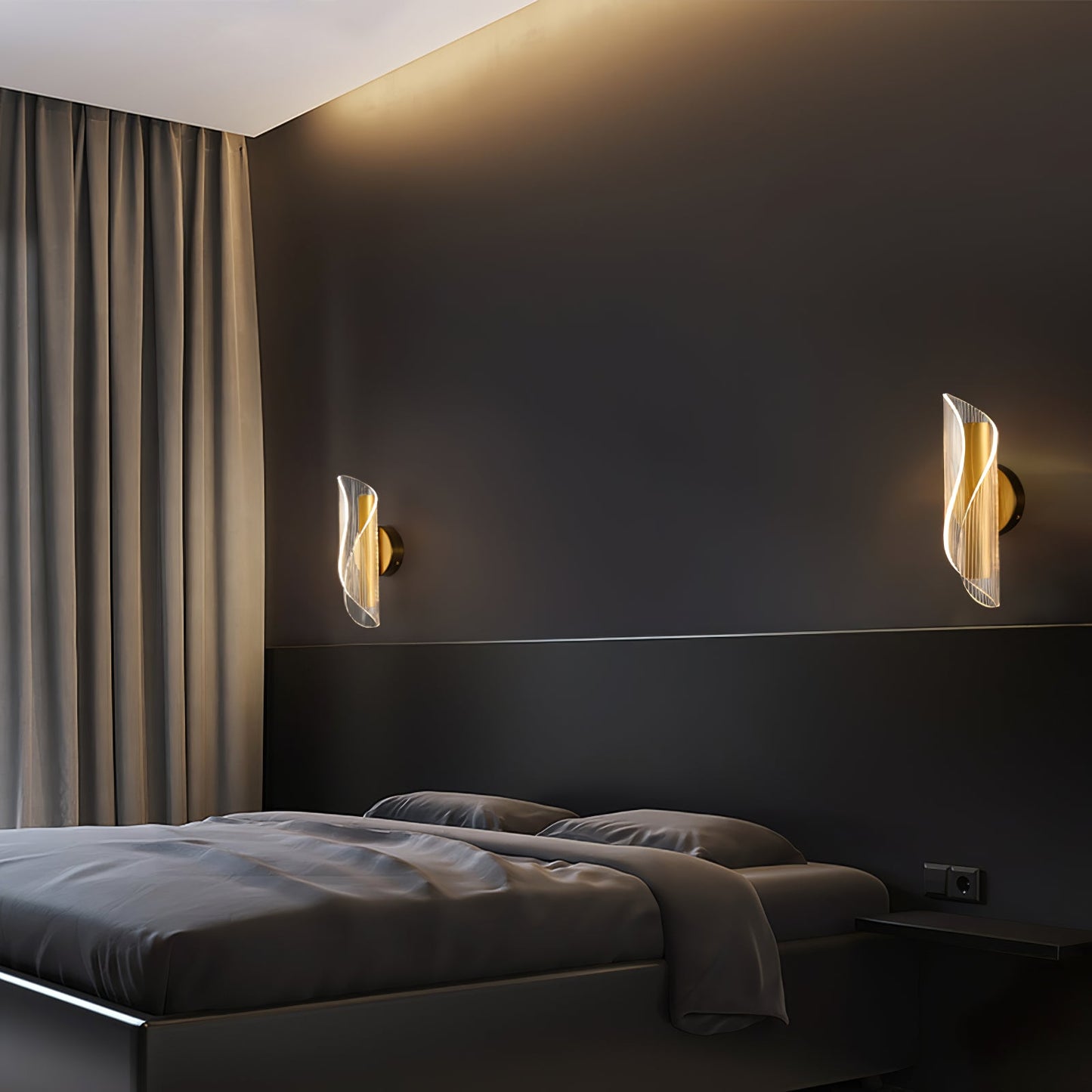 Applique en verre cristal