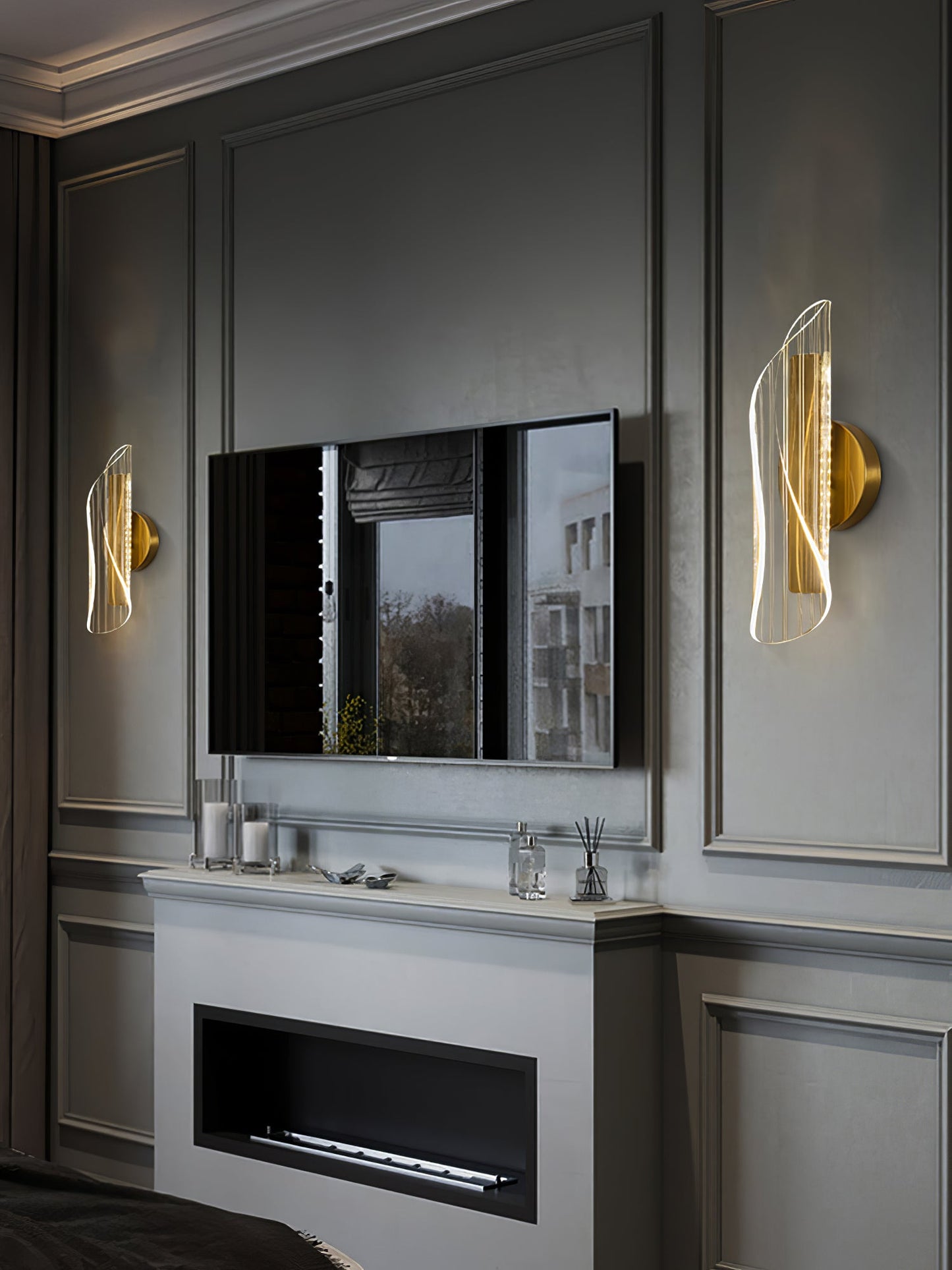 Applique en verre cristal