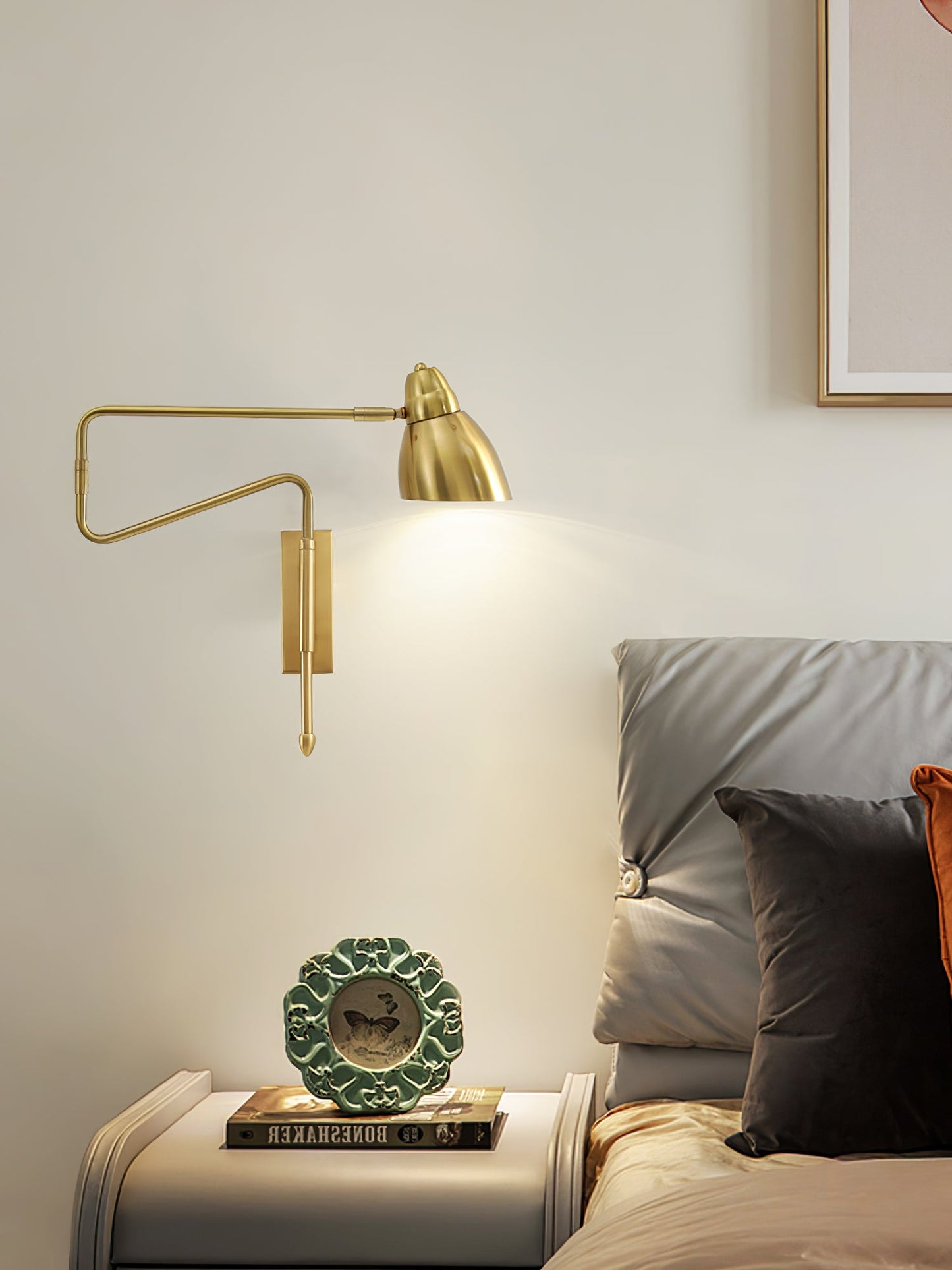 Wandleuchte mit drehbarem Arm