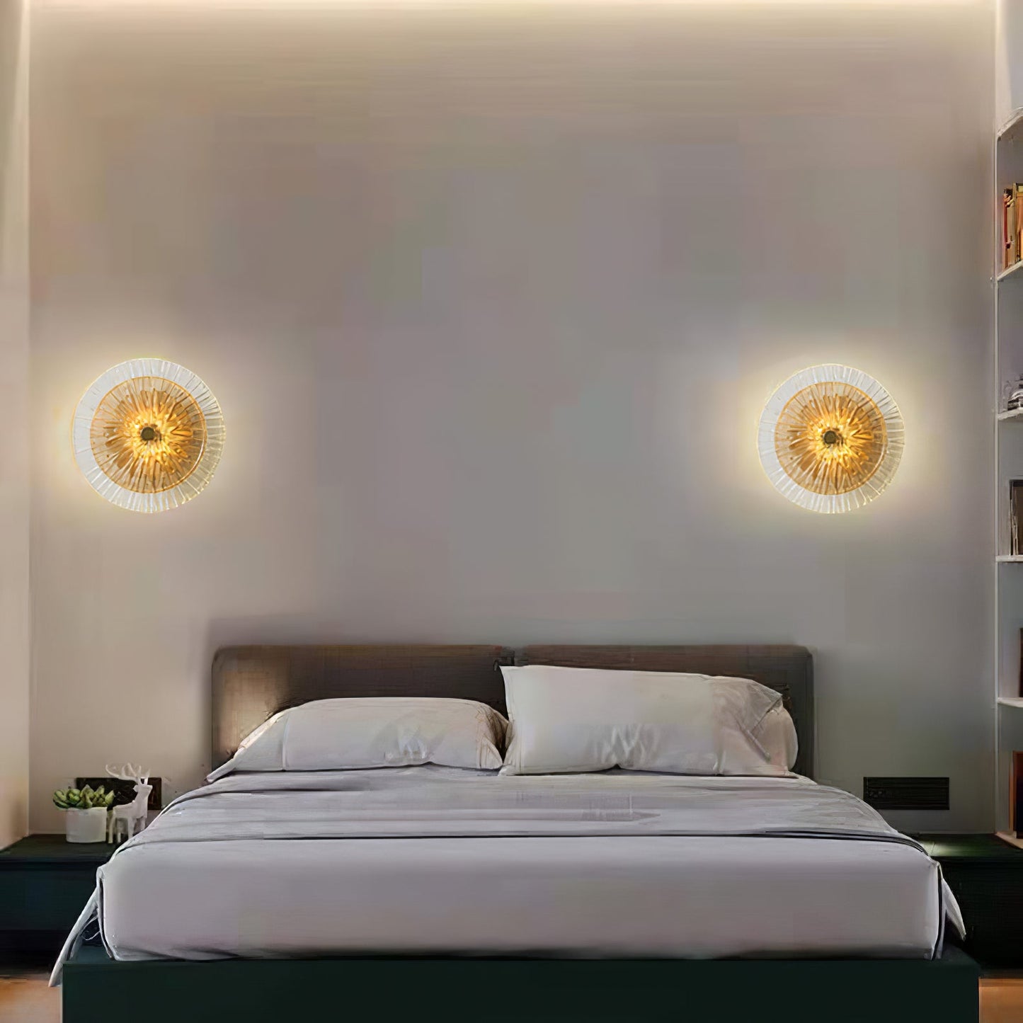 Aplique de pared en forma de loto